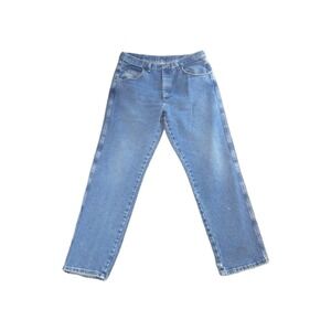 Wrangler Rugged Wear Relaxed Fit Denim Blue Jeans Men's Sz 34x32 35001AI
